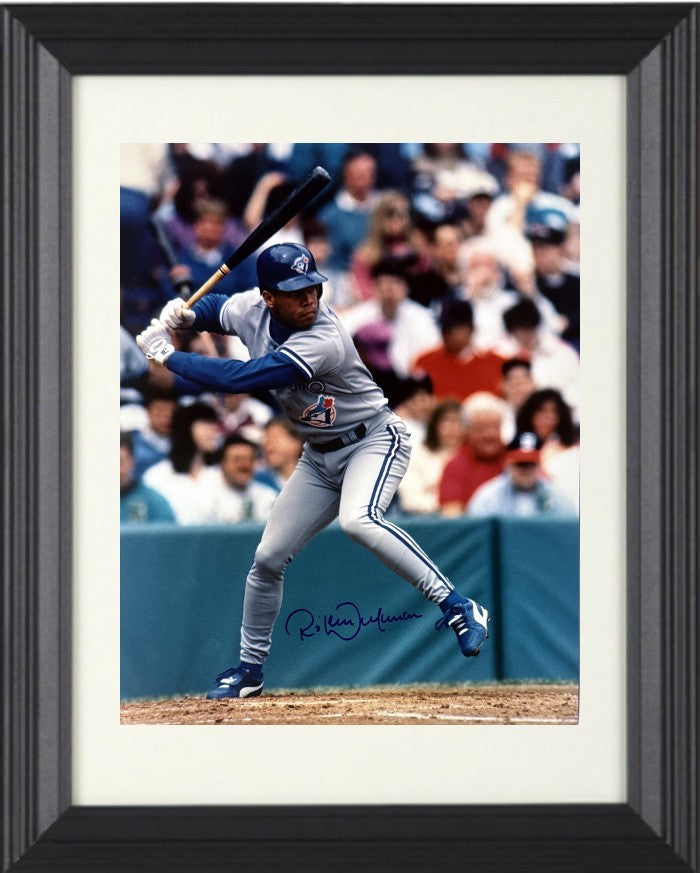 Roberto Alomar signed Toronto Blue Jays 8x10 Photo Minor Dings Framed - COA/HOF