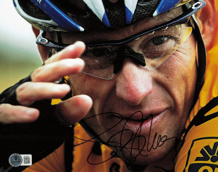 Lance Armstrong Autographed Signed 8x10 Photo Cycling Beckett BAS #AE03893