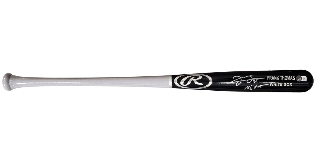 Frank Thomas Auto Black Grey Rawlings Game Model Bat White Sox Big Hurt Beckett