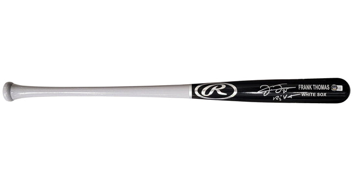 Frank Thomas Auto Black Grey Rawlings Game Model Bat White Sox Big Hurt Beckett