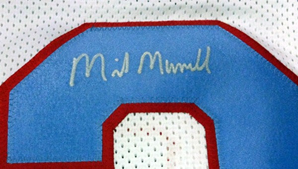 Houston Oilers Mike Munchak Autographed Signed White Jersey "HOF 2001" PSA/DNA