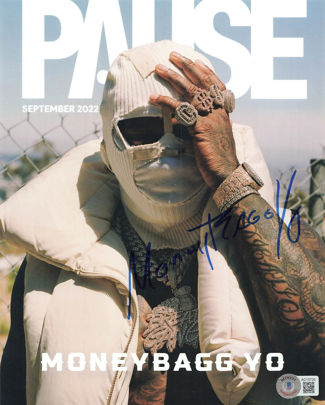 Moneybagg Yo signed 8x10 Photo BAS Autographed