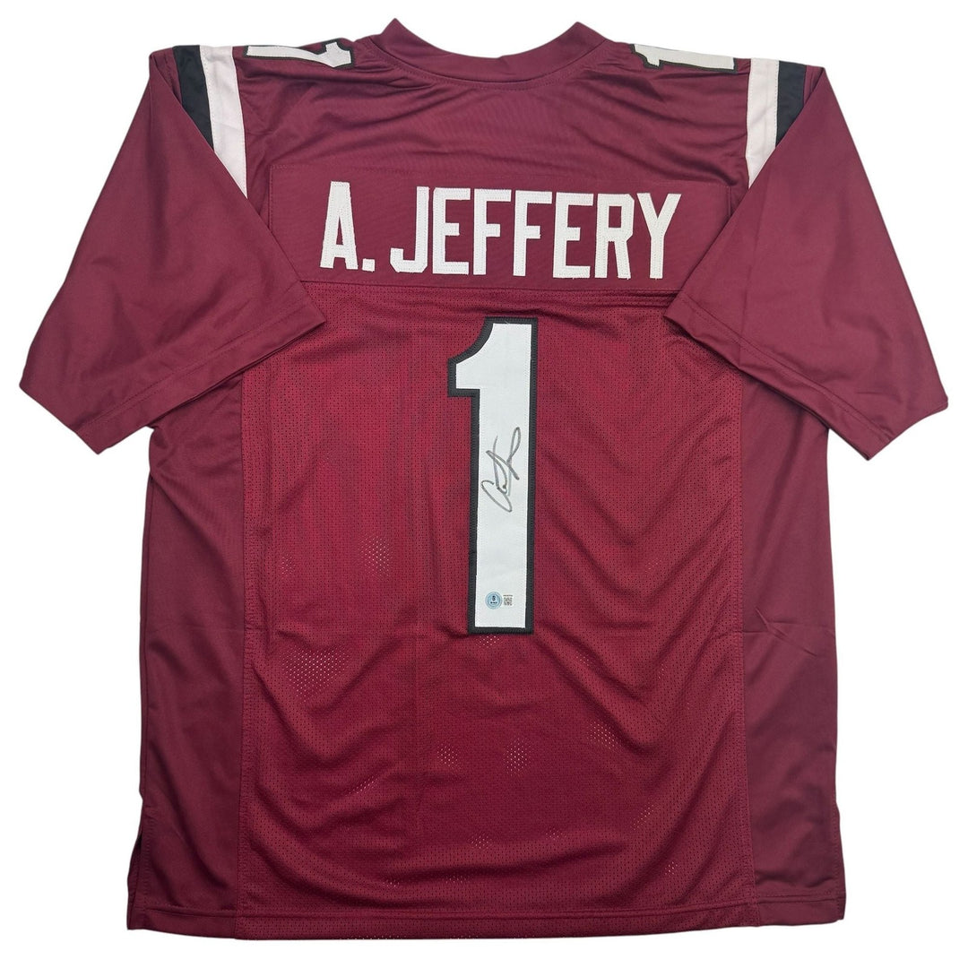 Autographed/Signed Alshon Jeffery South Carolina Maroon College Jersey BAS COA