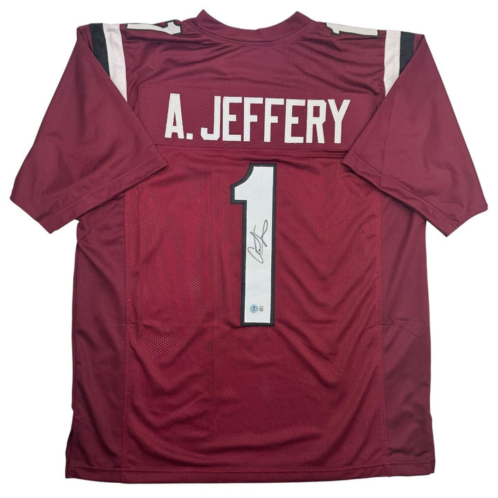 Autographed/Signed Alshon Jeffery South Carolina Maroon College Jersey BAS COA