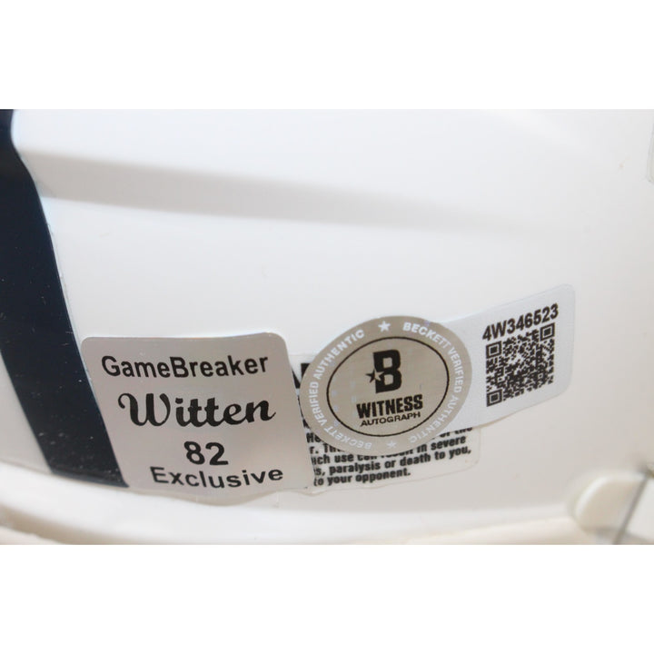 Jason Witten Autographed/Signed Dallas Cowboys 22 Alt Mini Helmet Beckett 53891