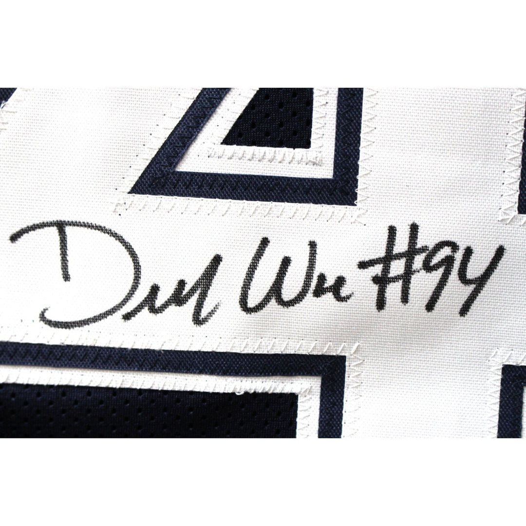 Demarcus Ware Autographed/Signed Pro Style Blue XL Jersey Beckett Witness 51838