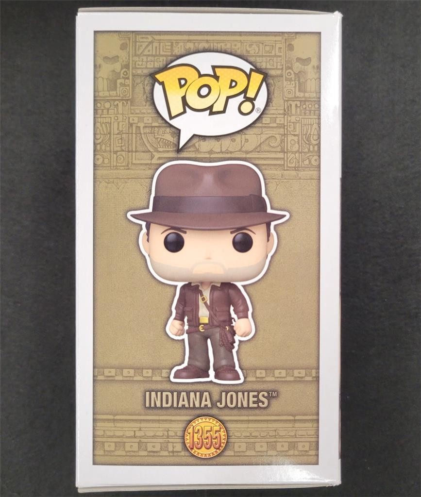 Harrison Ford signed Indiana Jones Funko Pop Figure 1355 autograph ~ Beckett BAS