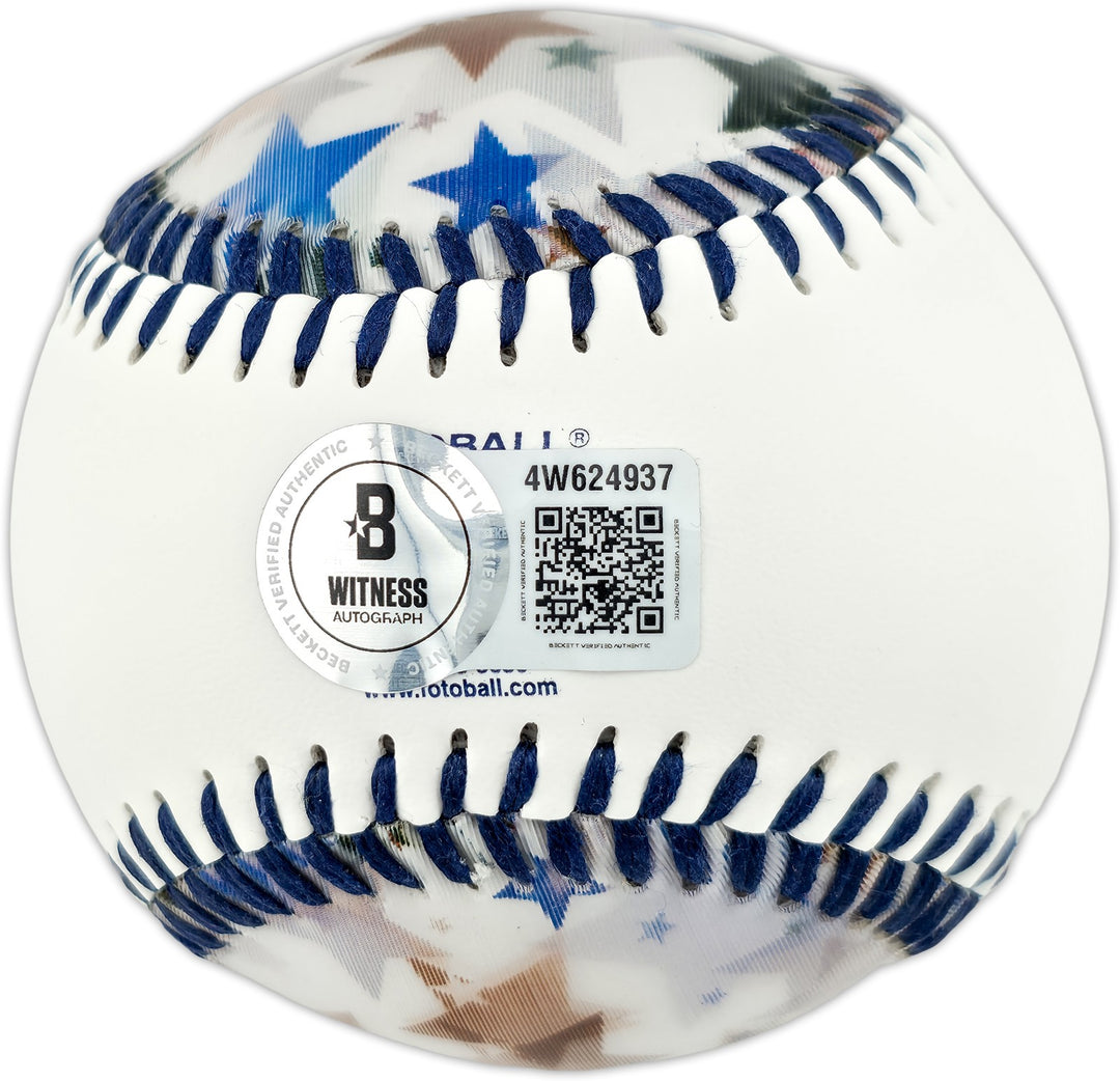 Ichiro Suzuki Signed Official 2001 All Star Game Logo Fotoball Beckett Witness