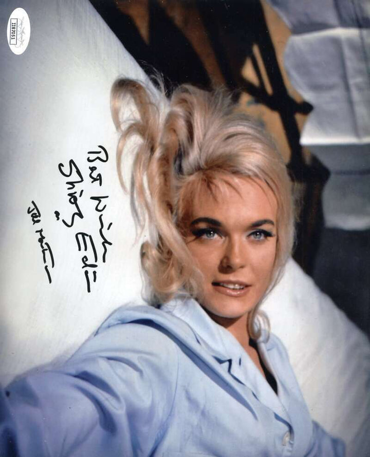 Shirley Eaton JSA Cert Signed 8x10 James Bond Photo Autograph