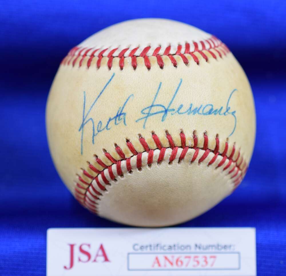 Keith Hernandez JSA COA Autograph National League Feeney Signed Baseball