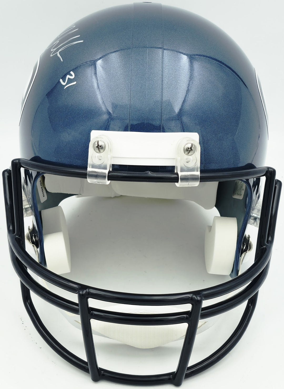 Kam Chancellor Auto Seahawks Blue 02-11 Throwback Full Size Replica Helmet BAS