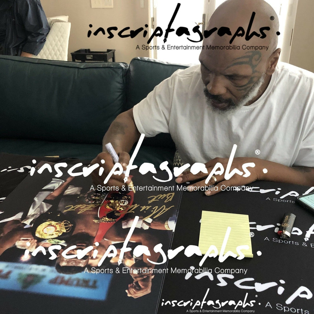 Mike Tyson Signed Framed 16x20 Photo Inscribed "Ali Greatest" #D/10 JSA COA