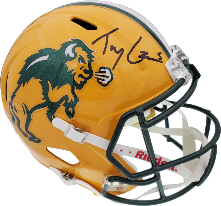 Trey Lance Signed North Dakota State Bison Yellow Full Size Replica Speed