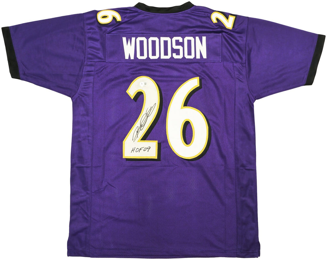 Baltimore Ravens Rod Woodson Signed Purple Jersey "HOF 09" Beckett Witness