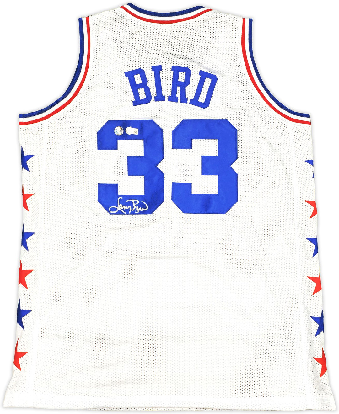 Boston Celtics Larry Bird Autographed Signed White All Star Jersey Beckett Wit