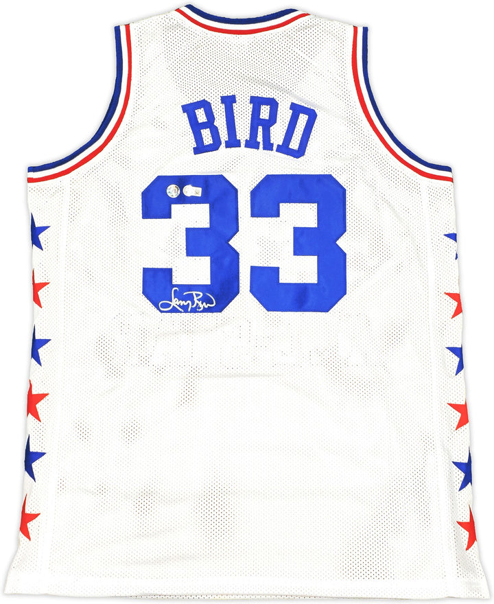 Boston Celtics Larry Bird Autographed Signed White All Star Jersey Beckett Wit