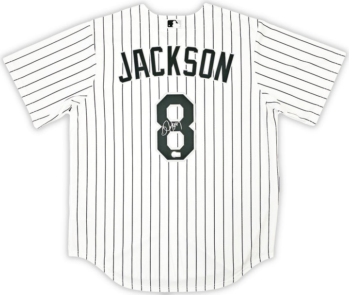 White Sox Bo Jackson Signed White Pinstripe Nike Jersey Size L Beckett Wit
