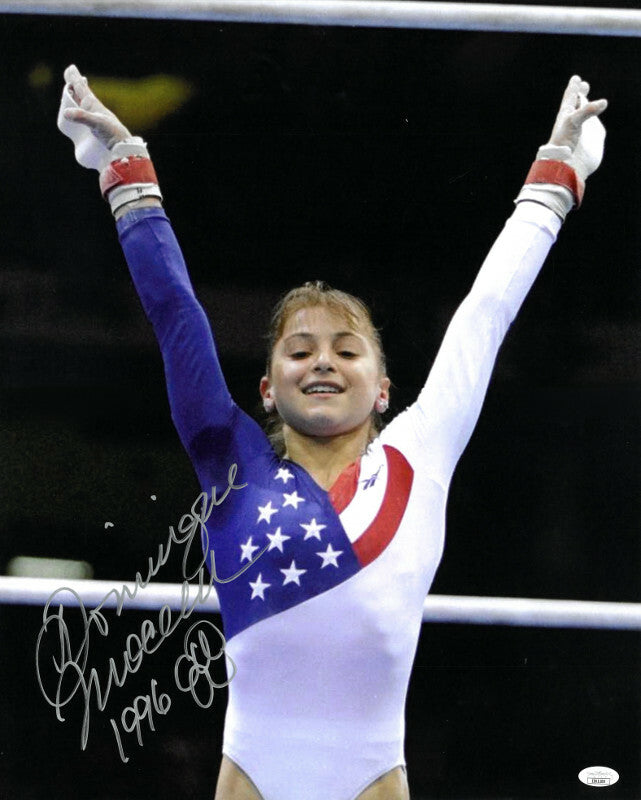 Dominique Moceanu signed 1996 Team USA Olympics Gold Gymnastic 16x20 Photo- JSA