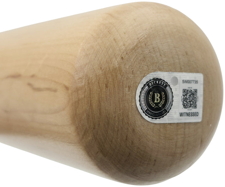 Eric Davis Signed Blonde Louisville Slugger Pro Stock Bat BAS Witness