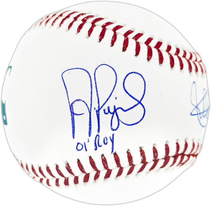 Ichiro Suzuki & Albert Pujols Signed MLB Baseball "01 ROY" IS Holo & Beckett BAS