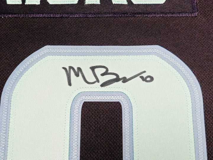 Seattle Kraken Matty Beniers Auto Blue Adidas Authentic Jersey Size 44 Fanatics