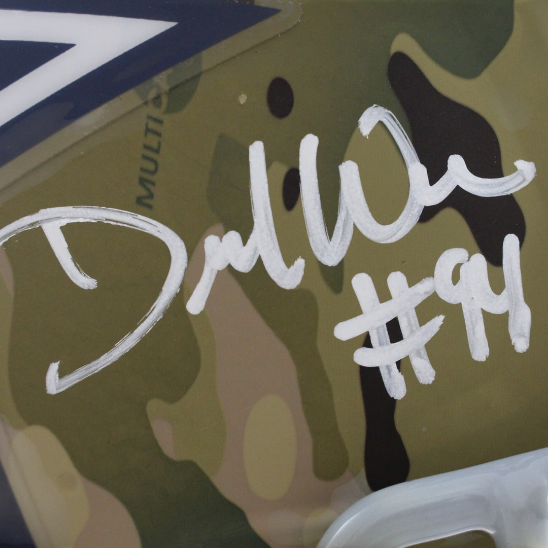 Demarcus Ware Autographed Dallas Cowboys Authentic Camo Helmet Beckett 56353