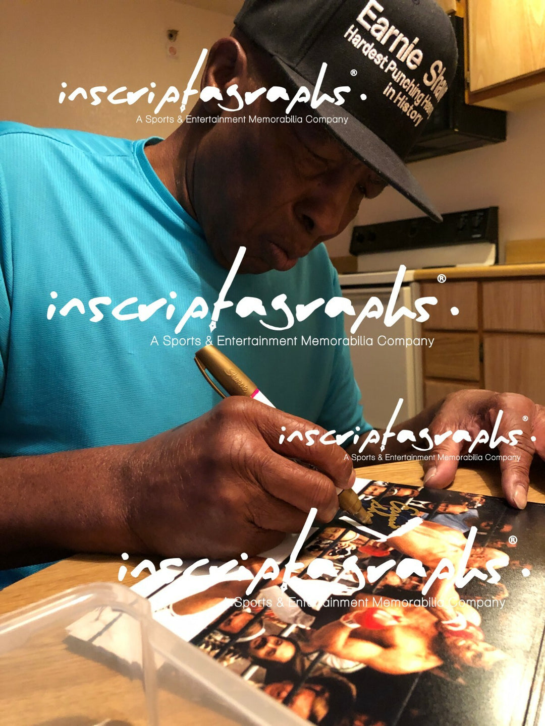 Earnie Shavers Signed 8x10 Photo vs. Muhammad Ali Inscribed "Greatest" #D/10 COA