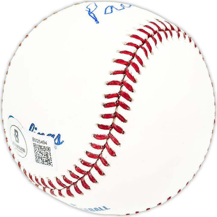 Paul Jake Jaeckel Signed Official MLB Baseball Chicago Cubs Beckett QR #BM25494