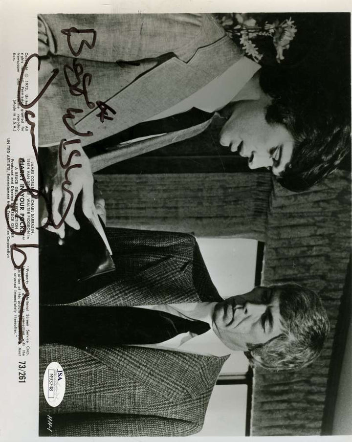 James Coburn Signed Jsa Certed 8x10 Photo Authenticated Autograph
