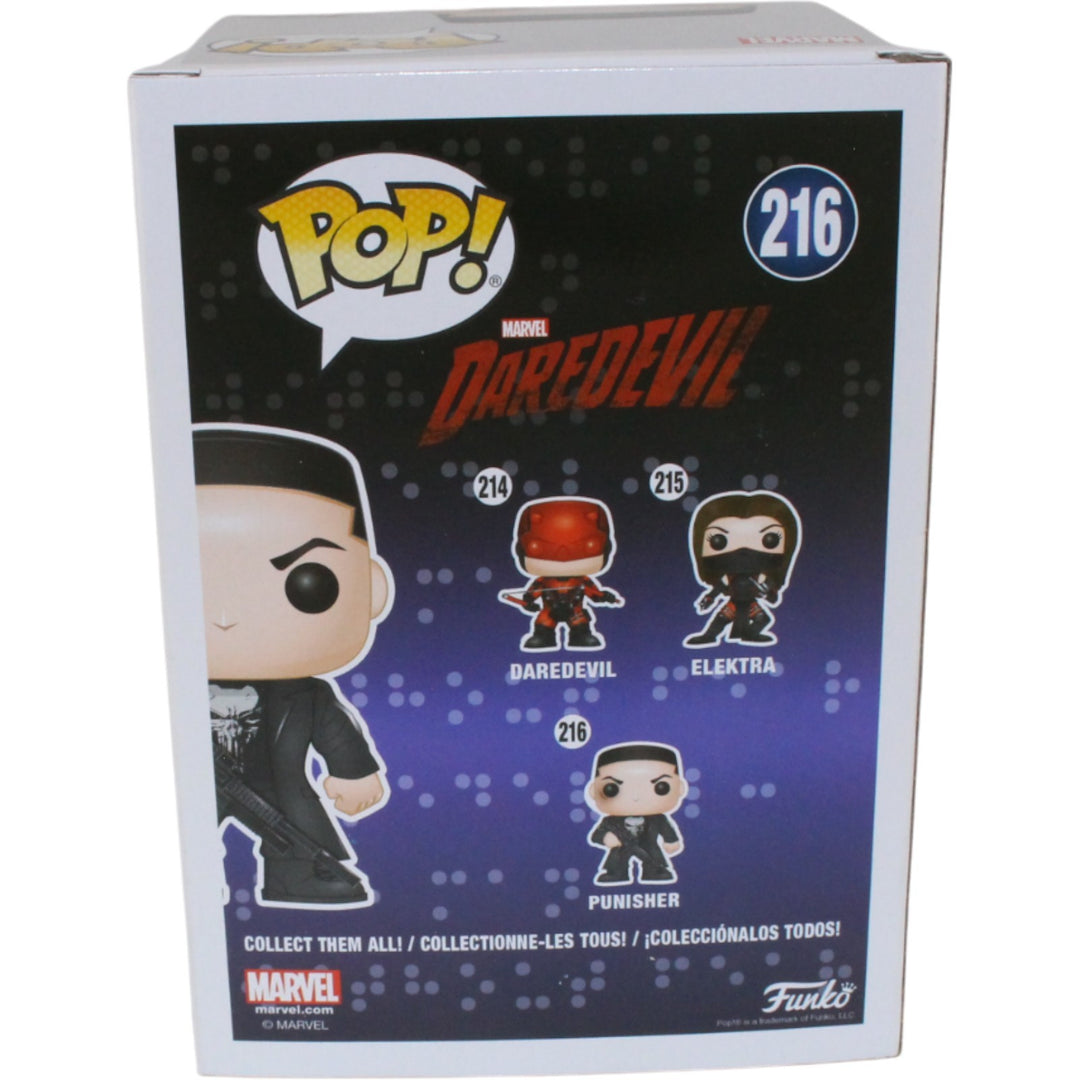 Jon Bernthal Autographed/Signed Punisher Funko Pop! #216 Beckett Witness 54766