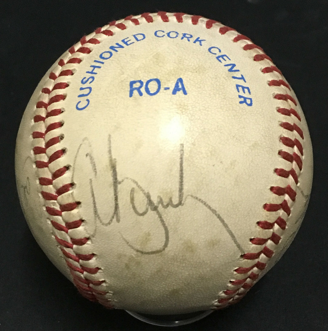 Cal Ripken Jr signed AL Lee MacPhail baseball rare rookie auto Bumbry Shelby COA