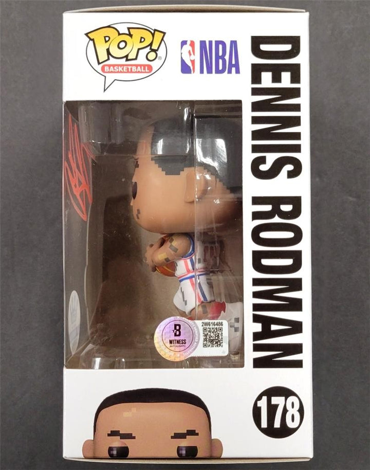 Dennis Rodman signed Pistons NBA Jam Funko Pop! auto 178 LE / 5000 ~ Beckett BAS