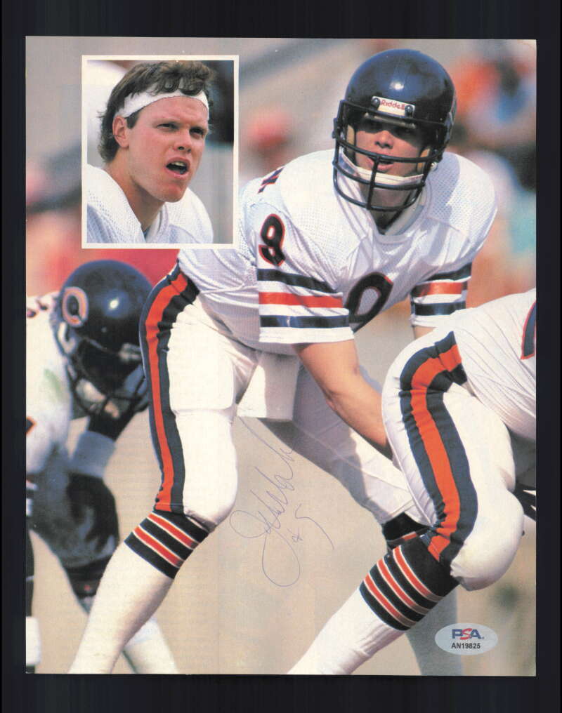 Jim McMahon PSA DNA Signed  Vintage 8x10 Photo Autographed Bears