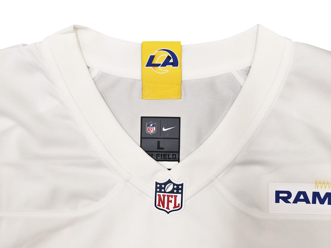 Rams Aaron Donald Signed White Nike On Field Jersey Size L Beckett Witness