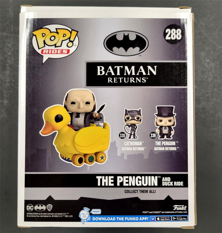 Danny Devito signed Batman Returns The Penguin Rides Funko Pop Beckett BAS Holo