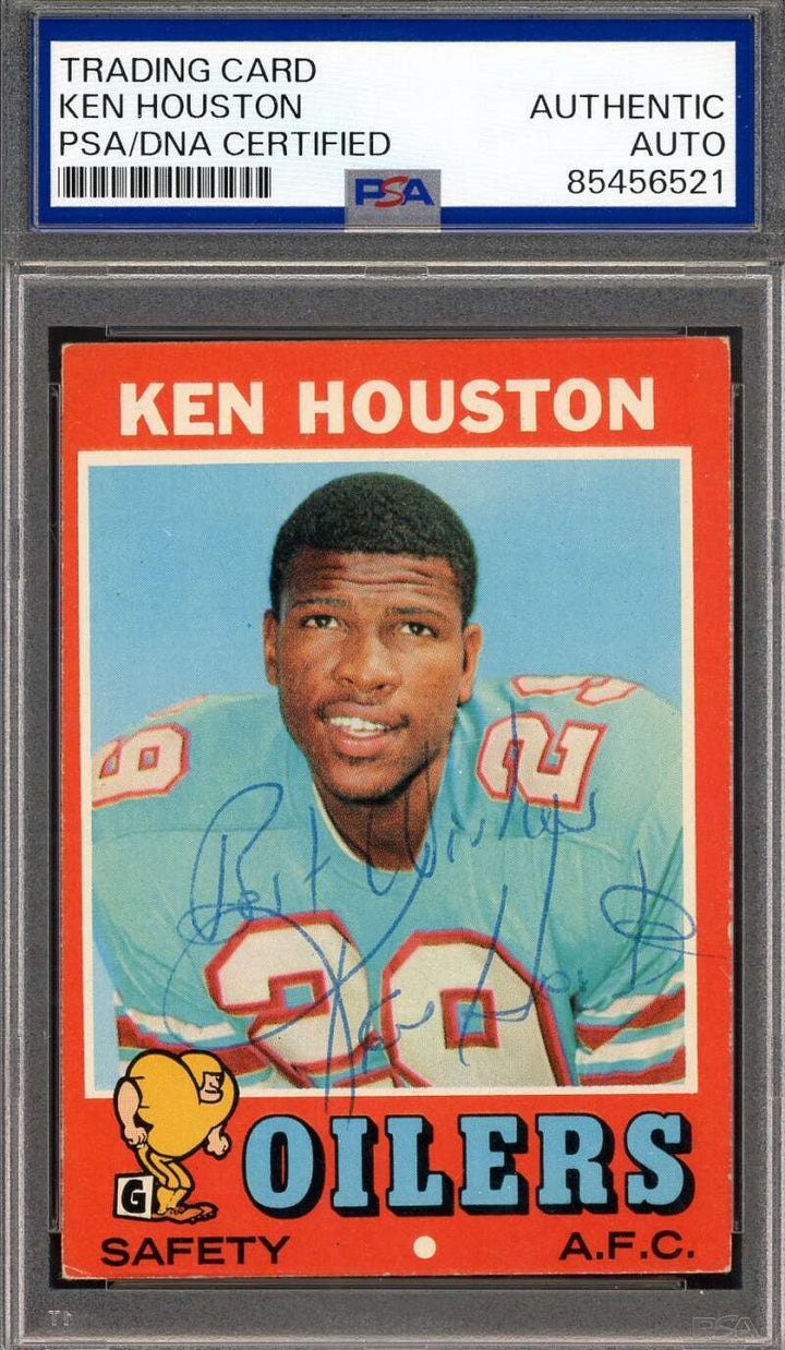Ken Houston PSA DNA Vintage Signed 1971 Topps Rookie Autograph
