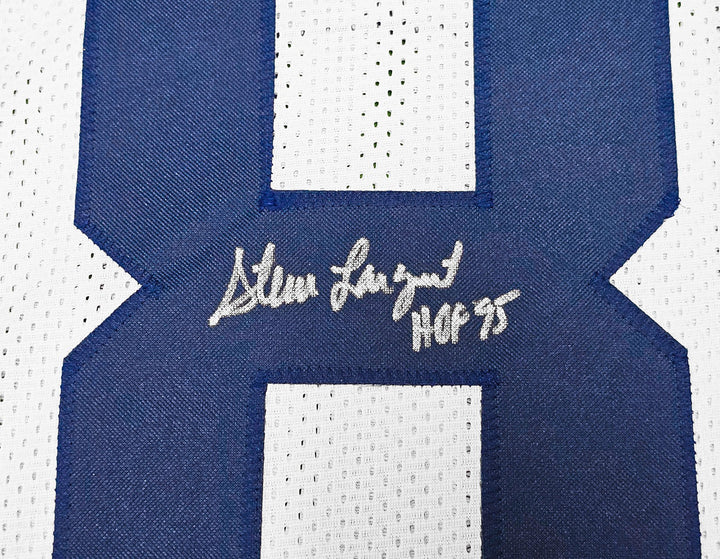 Seattle Seahawks Steve Largent Signed White Jersey "HOF 95" MCS Holo