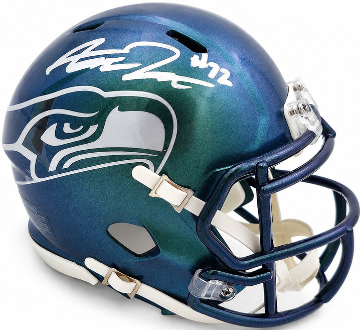 Abraham Abe Lucas Signed Seattle Seahawks Rivalries Speed Mini Helmet MCS Holo