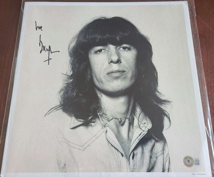 Bill Wyman Beckett BAS Signed Vinyl Insert Autograph