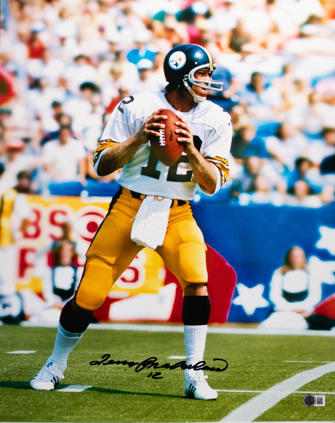 Terry Bradshaw Signed 16x20 Pittsburgh Steelers Photo BAS