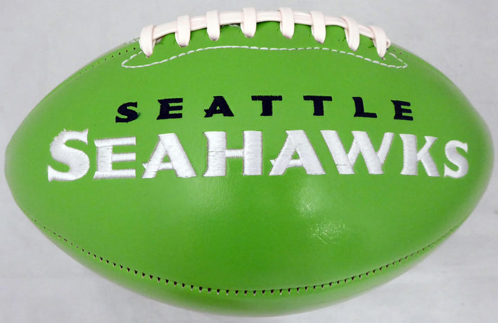 Shaquem & Shaquill Griffin Signed Seattle Seahawks Green Logo Football MCS Holo