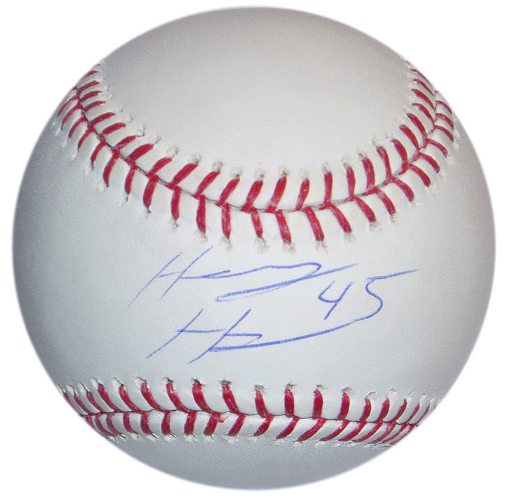 HENRY HYNOSKI SIGNED OML SELIG BASEBALL NEW YORK GIANTS FOOTBALL STEINER NY COA