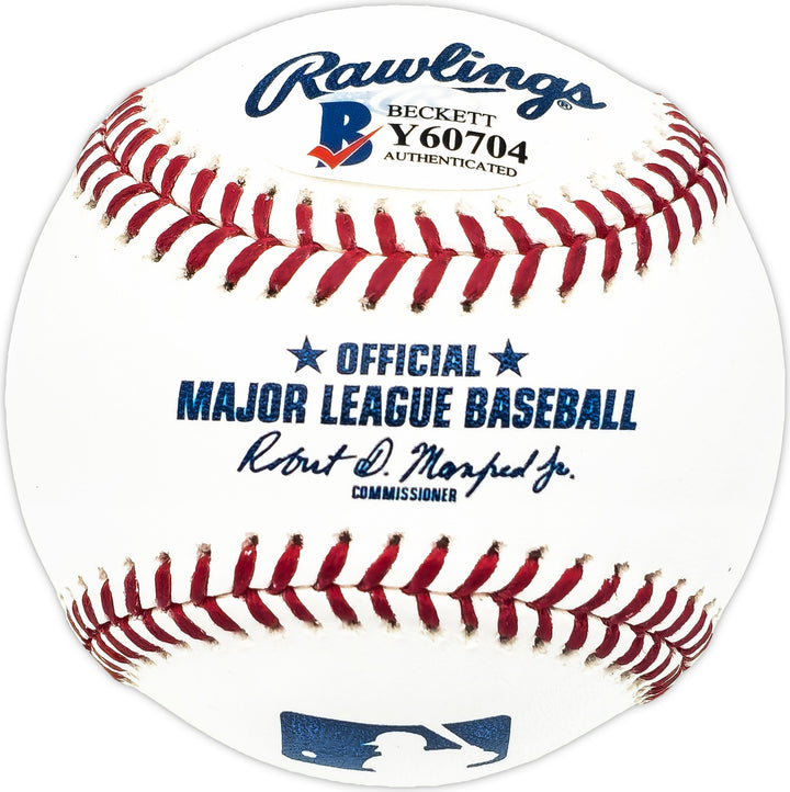 Ronald Acuna Jr. Signed MLB Baseball Atlanta Braves Full Name Beckett #Y60704