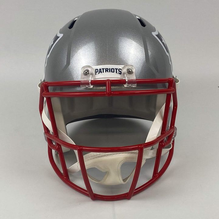 Autographed/Signed Tom Brady Patriots FS Speed Replica Helmet Fanatics COA/LOA