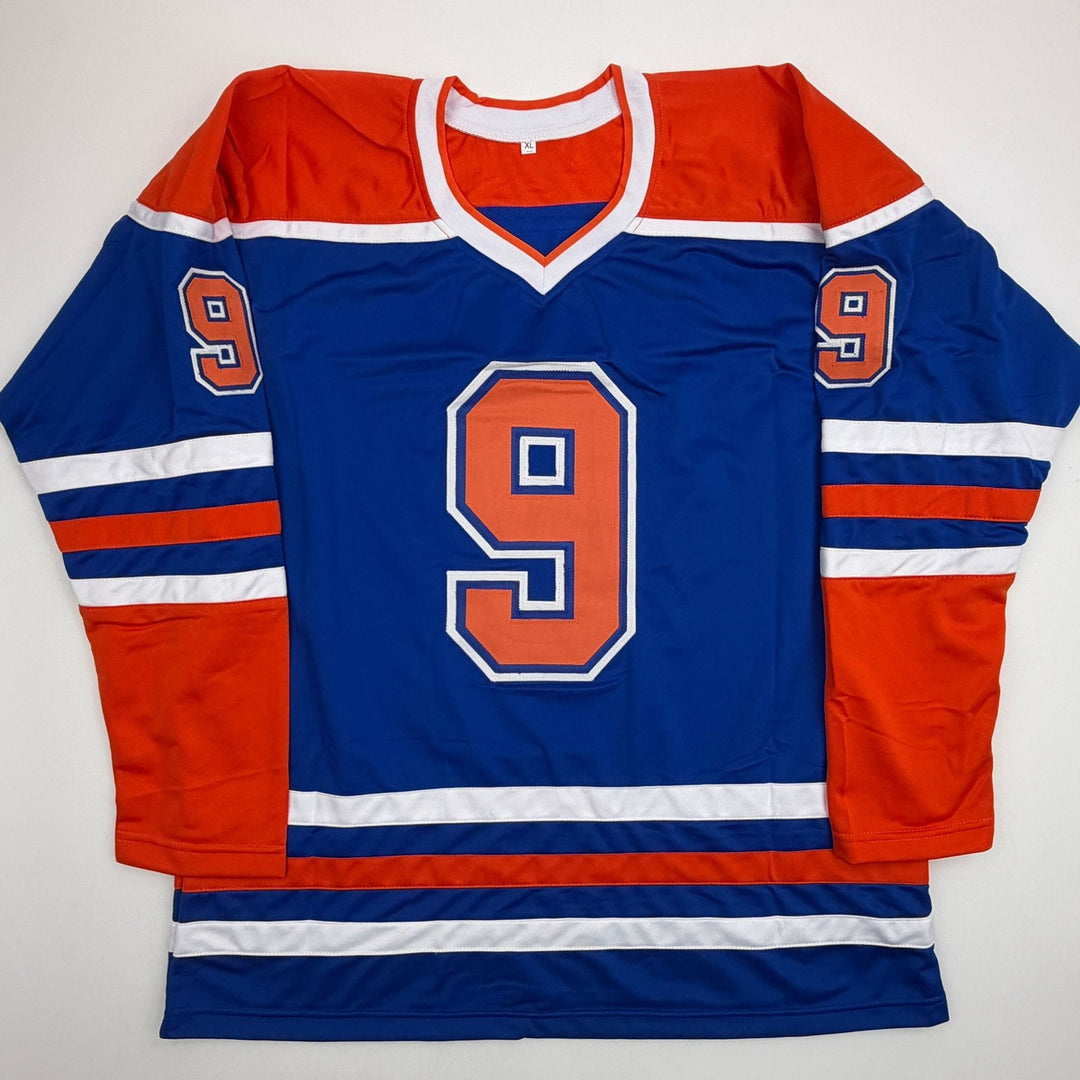 Autographed/Signed Glenn Anderson Edmonton Blue Hockey Jersey Beckett COA