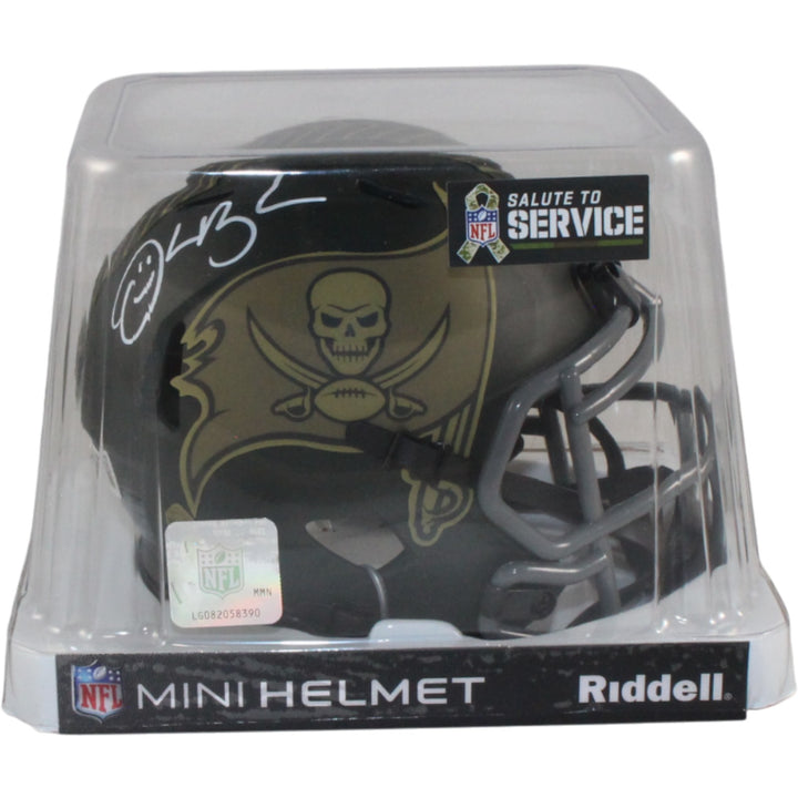 Derrick Brooks Autographed Tampa Bay Buccaneers 25 STS Mini Helmet Beckett 54744
