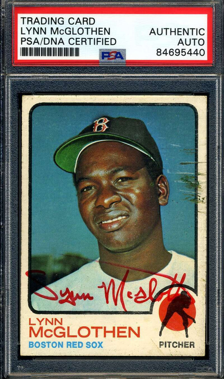 Lynn McGlothen PSA DNA Signed 1973 Topps Autograph