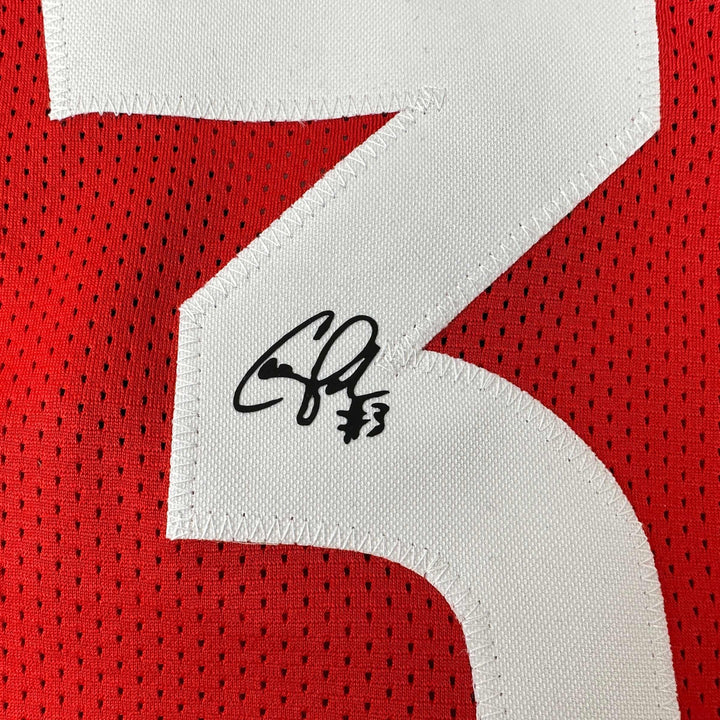 Facsimile Autographed Candace Parker Las Vegas Red Reprint Jersey Size Men's XL