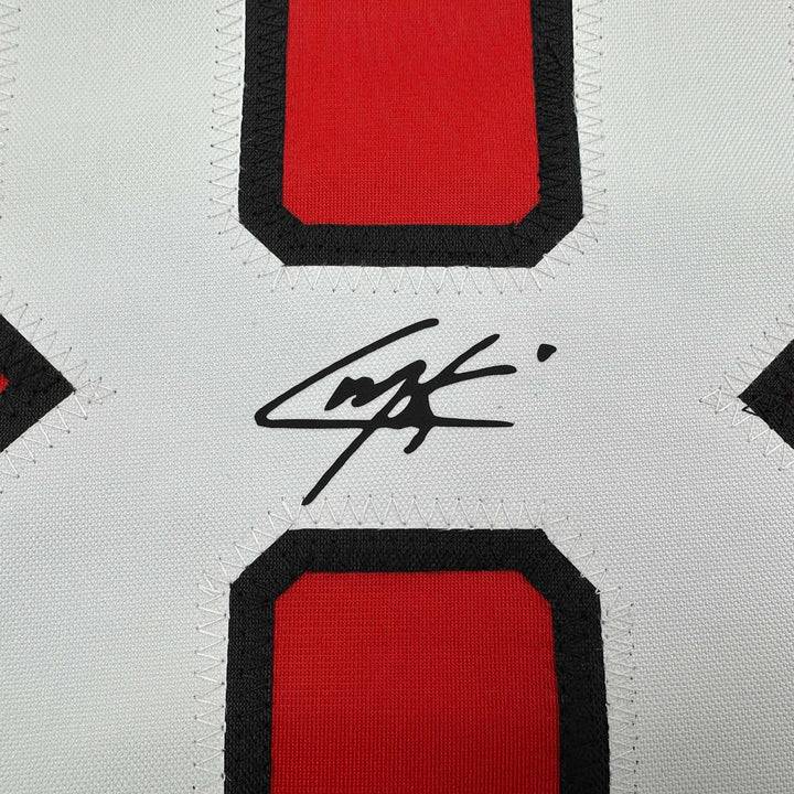 Facsimile Autographed Cale Makar Canada 2025 4 Nations Face-Off Reprint Jersey