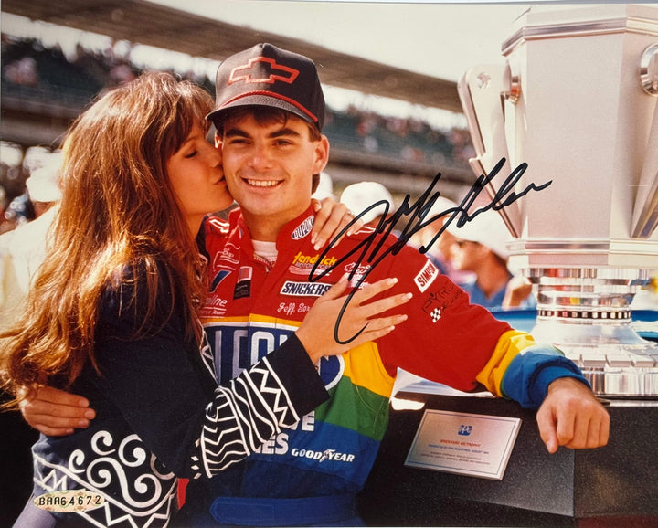 Jeff Gordon Autographed 8x10 Racing Photo (UDA)